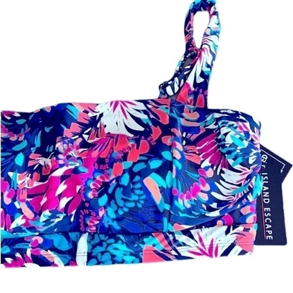 Island Escape Women's Costa Rica Underwire Bikini Top, Beach Bliss Multi New 6 - Picture 5 of 10